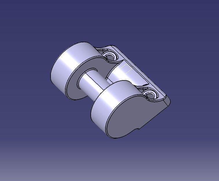 Plastic Hinge Medium 3D print model_26