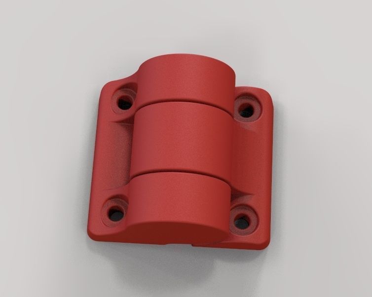 Plastic Hinge Medium 3D print model_10