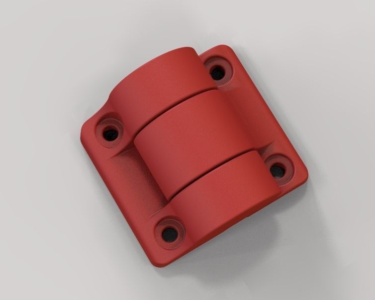 Plastic Hinge Medium 3D print model_9