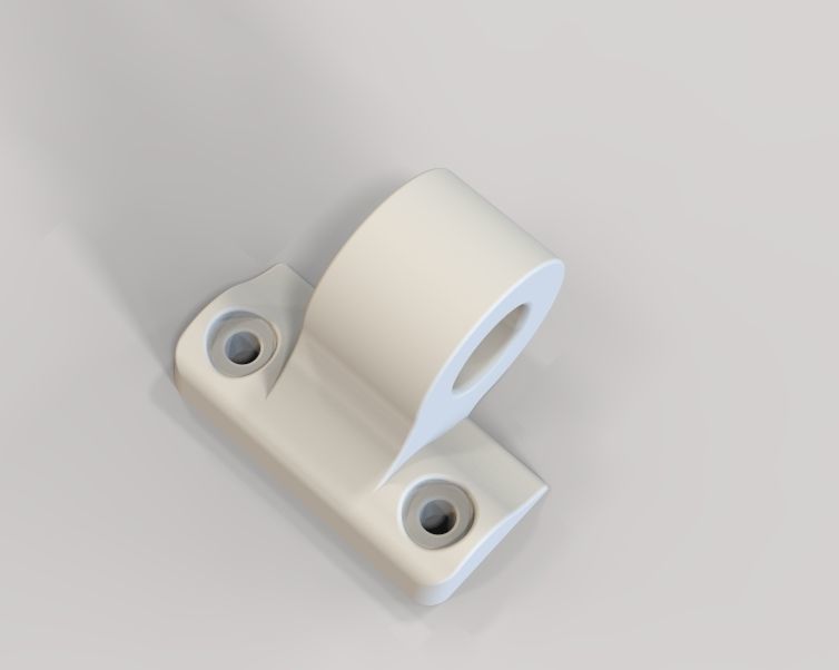 Plastic Hinge Medium 3D print model_3