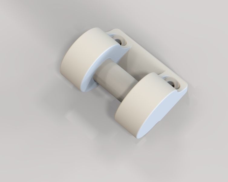 Plastic Hinge Medium 3D print model_4