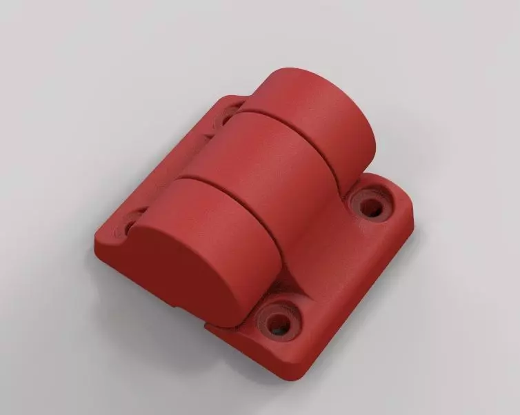 Plastic Hinge Medium 3D print model_0