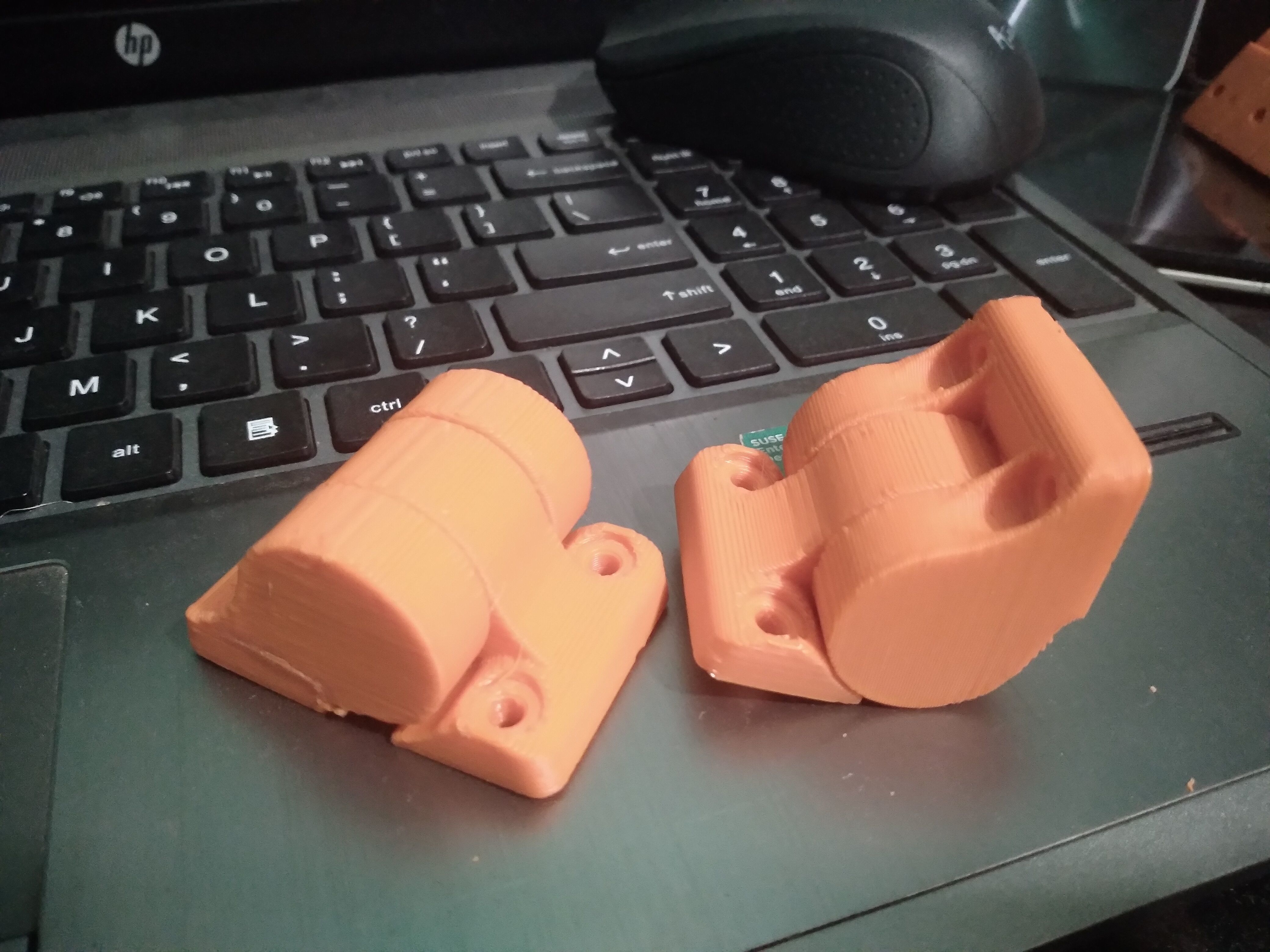 Plastic Hinge Medium 3D print model_1