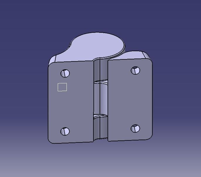 Plastic Hinge Medium 3D print model_30