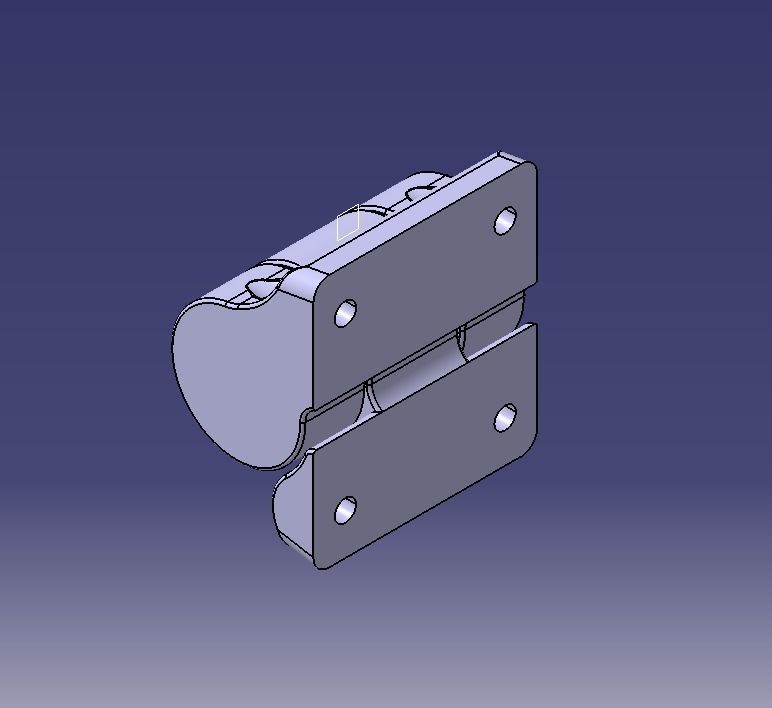 Plastic Hinge Medium 3D print model_21