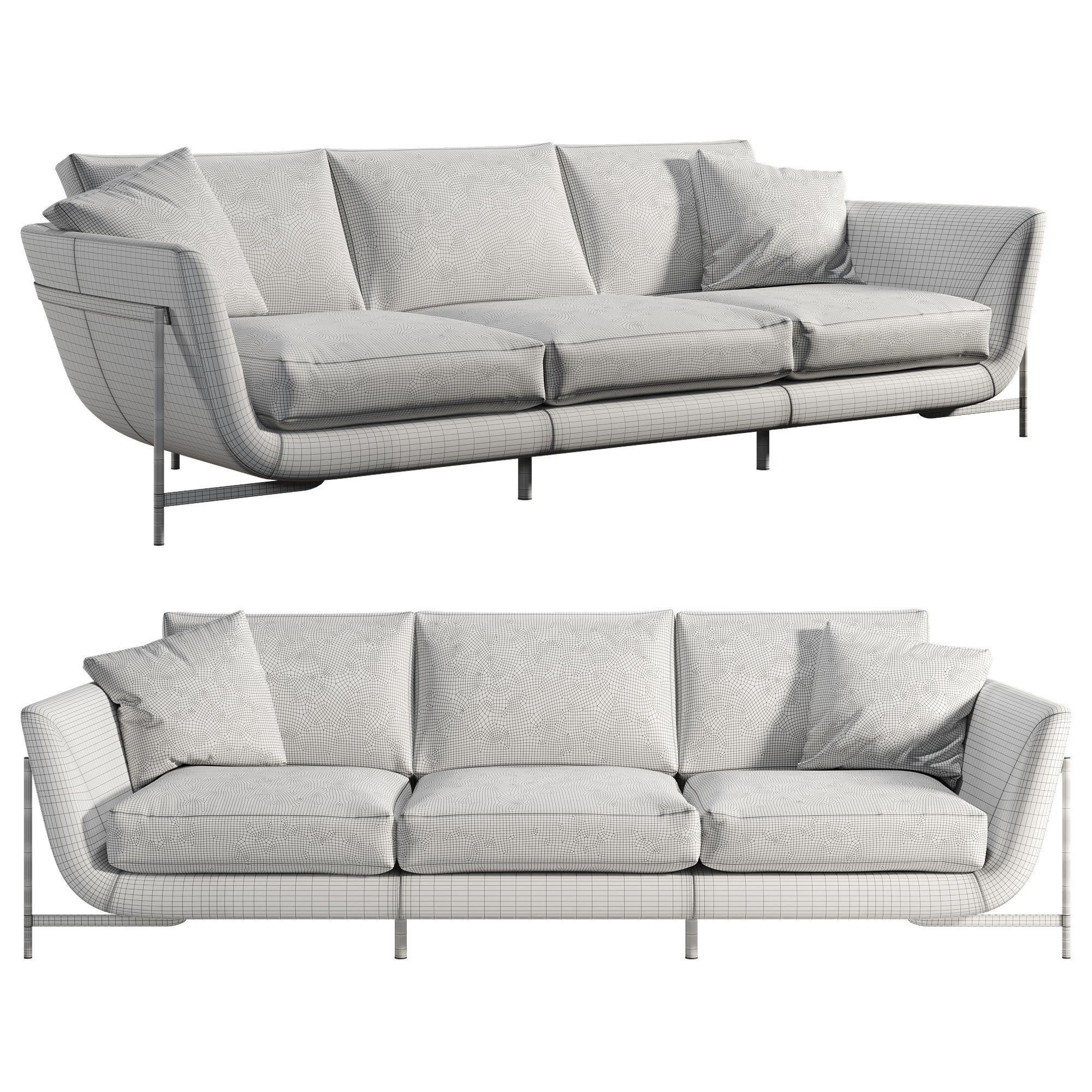 Playback Sofa 3D model_2