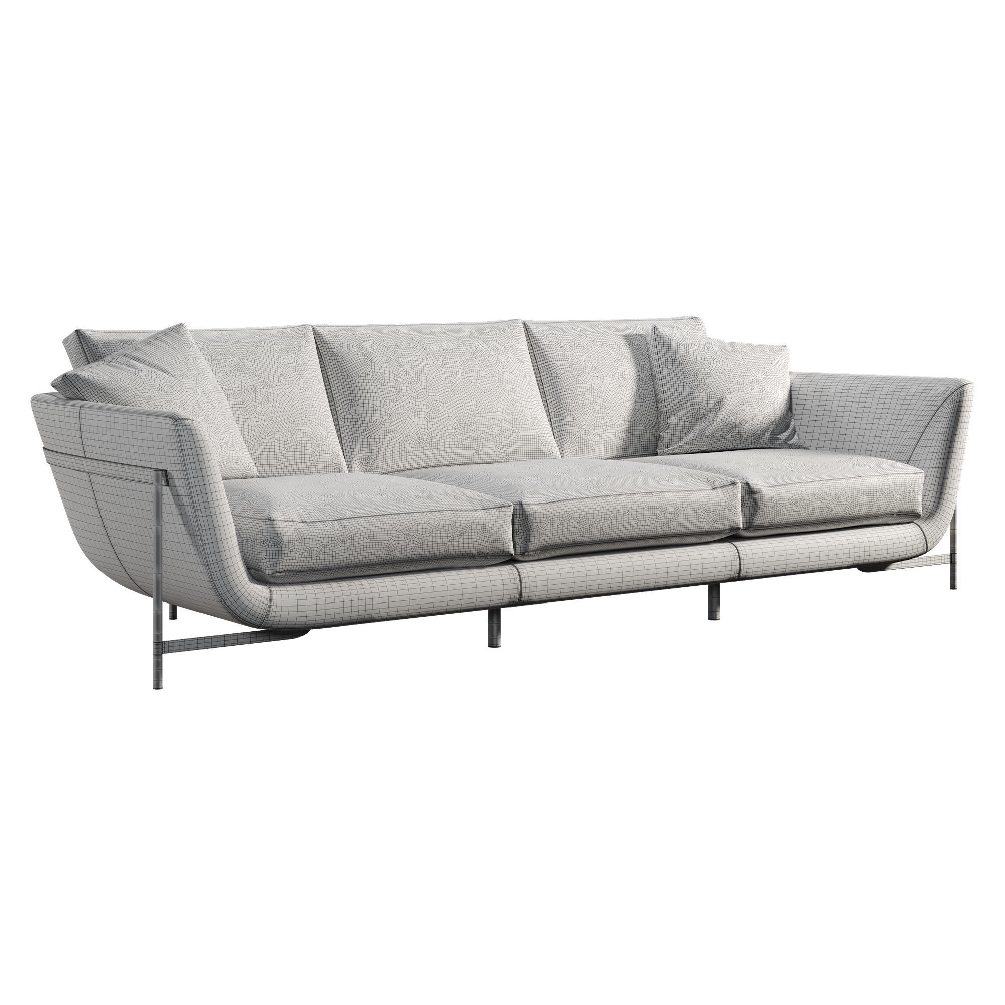 Playback Sofa 3D model_5