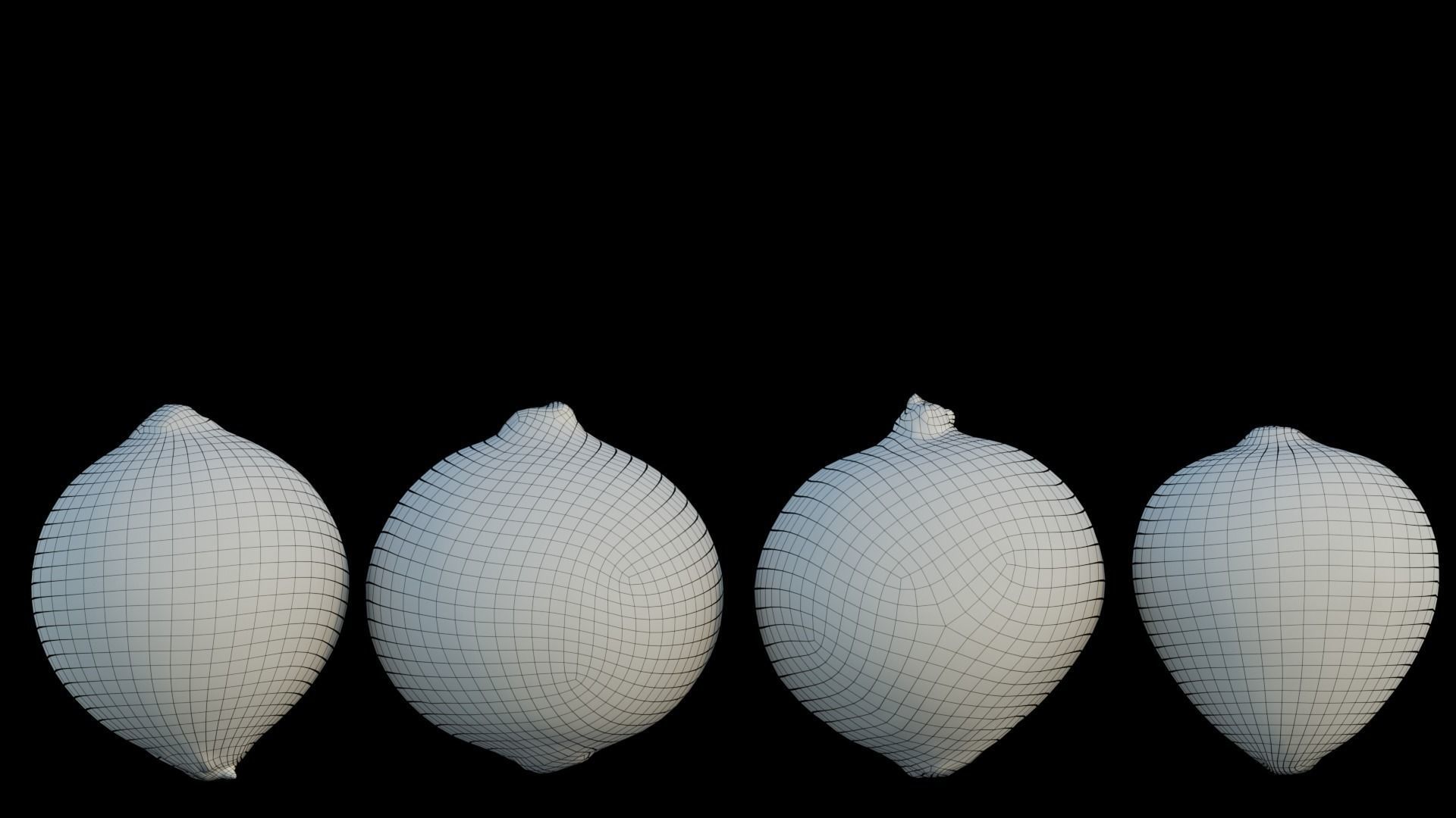 Onion 02 3D model_2