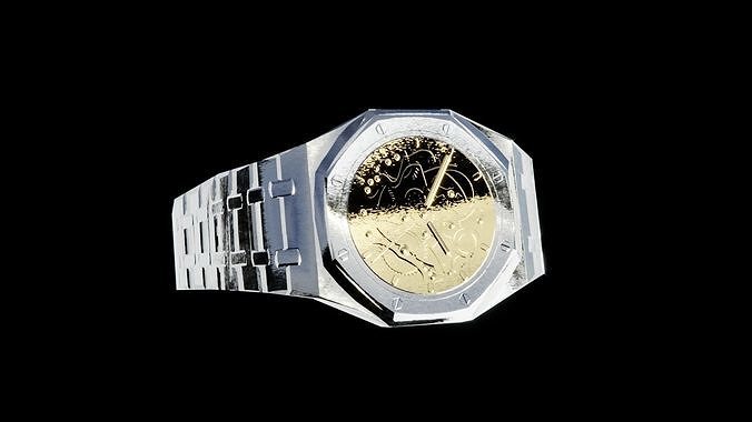 Designer Watch Low-poly 3D model