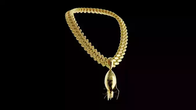 Glowing Cracked Rocket Chain