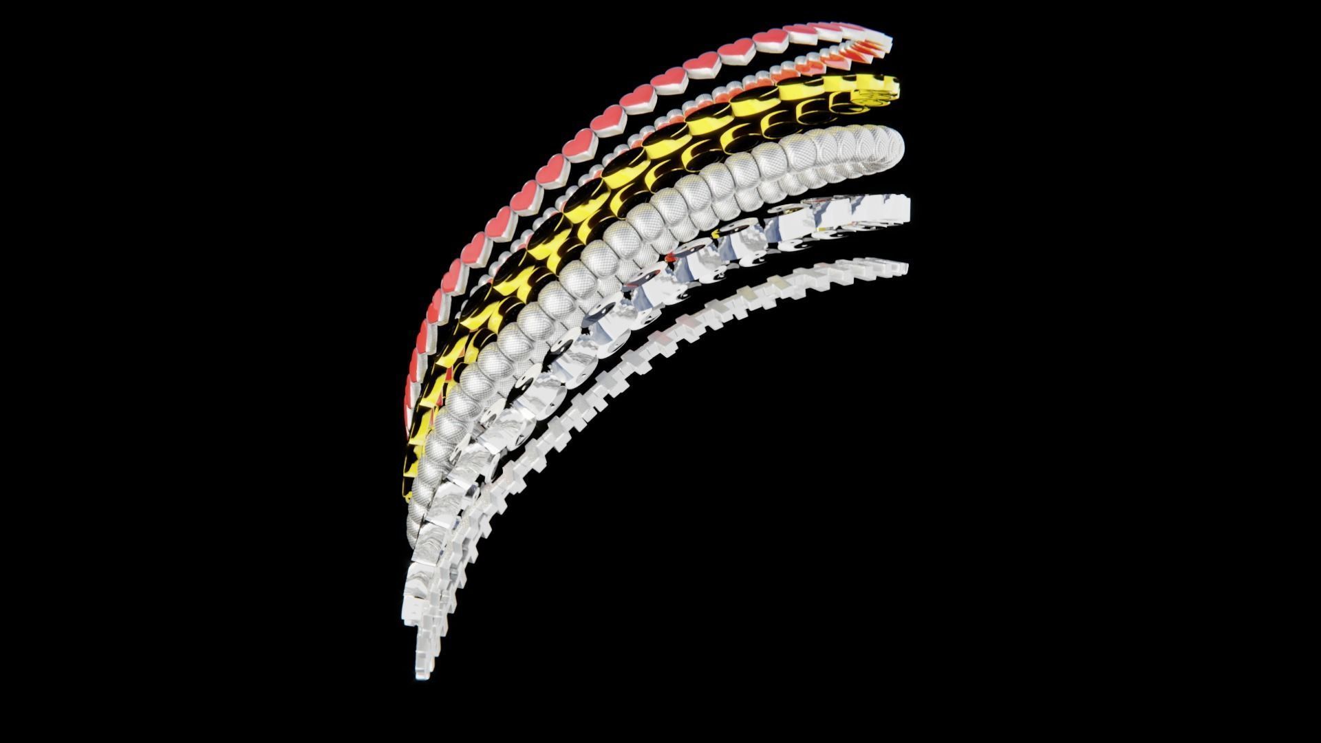 Jewelry Bundle 3 Low-poly 3D model_2