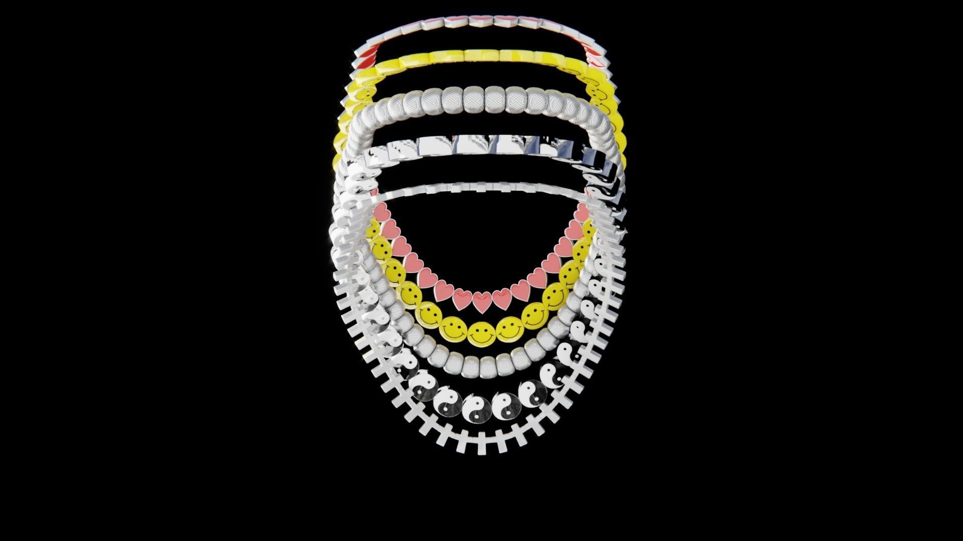 Jewelry Bundle 3 Low-poly 3D model_3