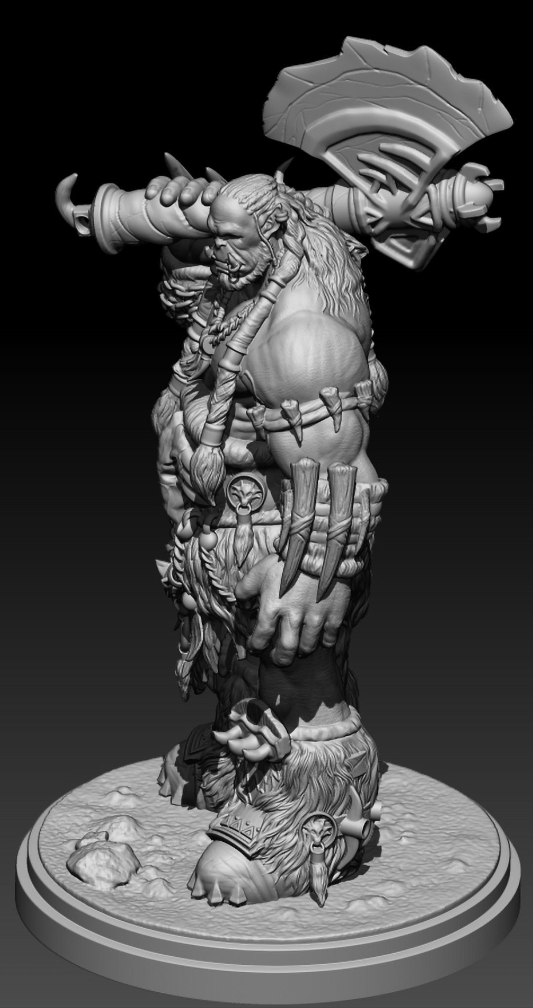 Durotan Warcraft Orc 3d Stl Printable 3D print model_1