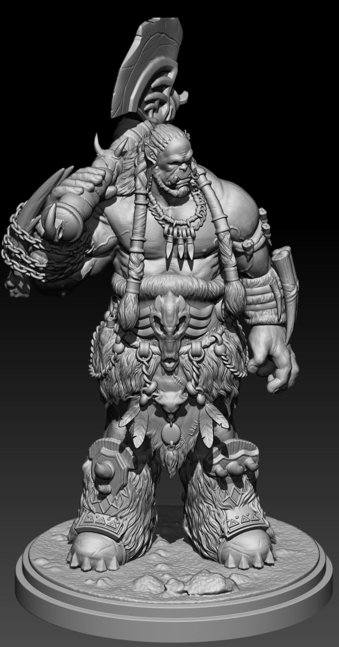 Durotan Warcraft Orc 3d Stl Printable 3D print model_4