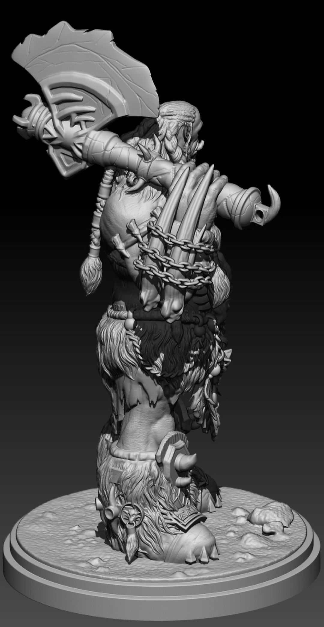 Durotan Warcraft Orc 3d Stl Printable 3D print model_3
