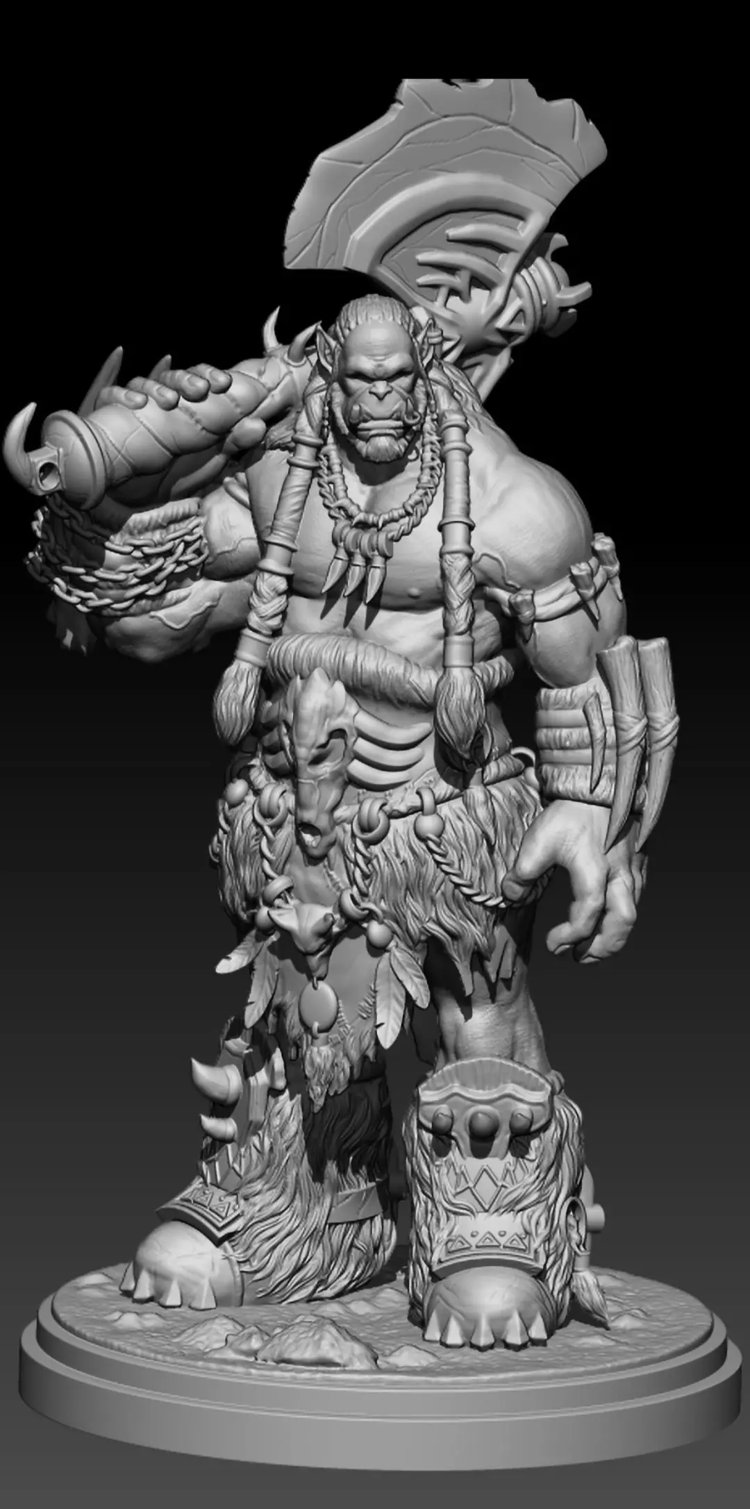 Durotan Warcraft Orc 3d Stl Printable 3D print model_0
