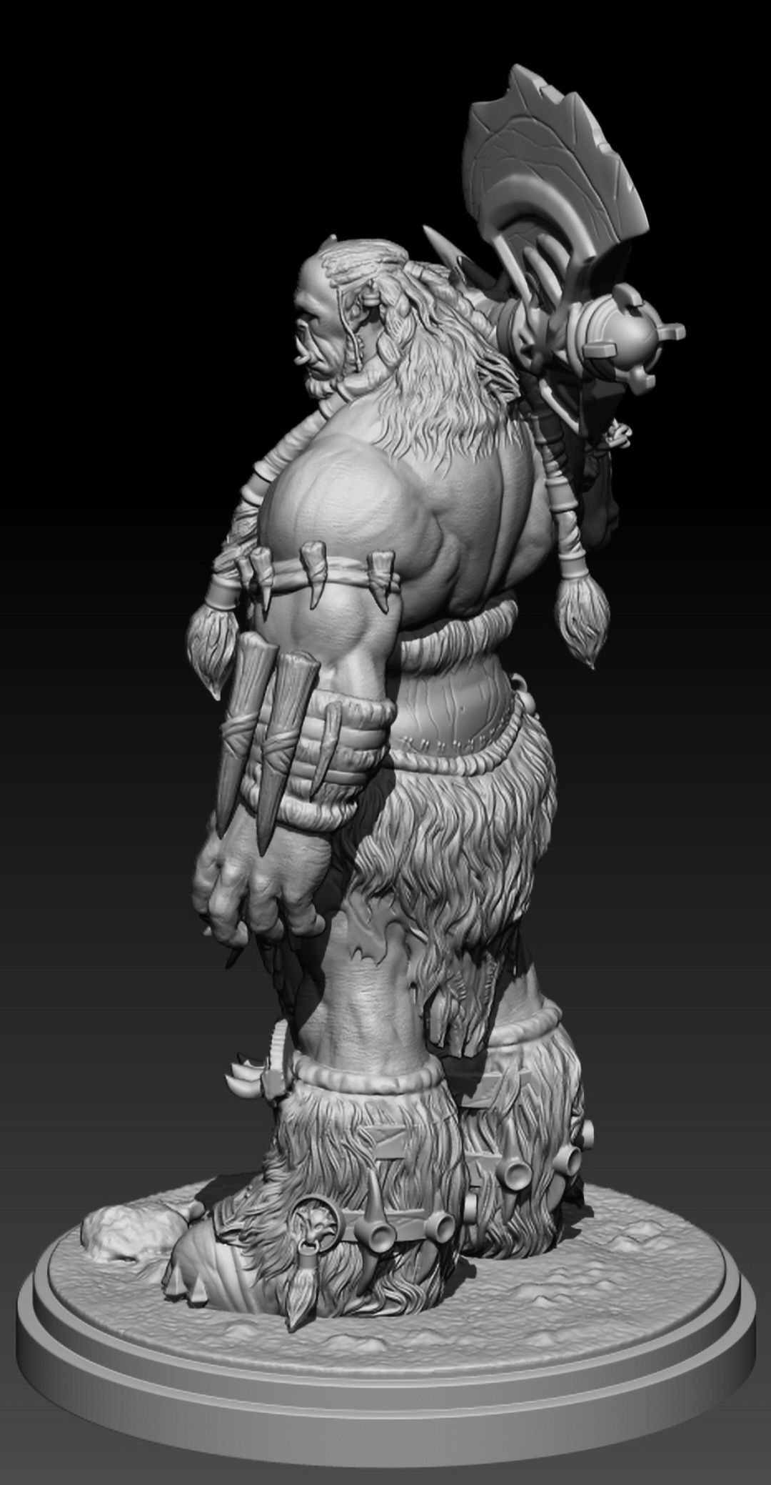 Durotan Warcraft Orc 3d Stl Printable 3D print model_2