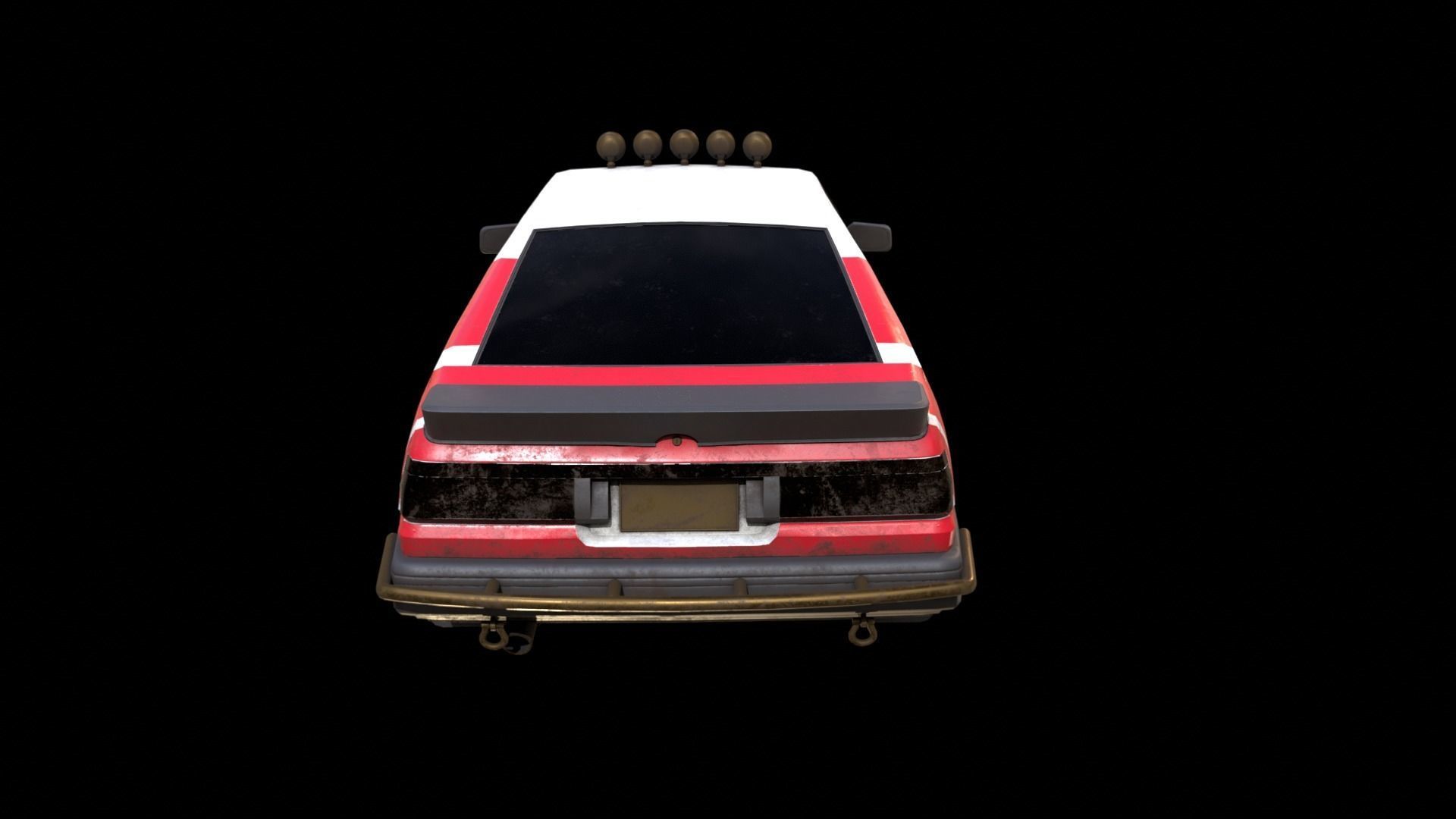 Toyota AE86 rally lowpoly game ready Low-poly 3D model_7