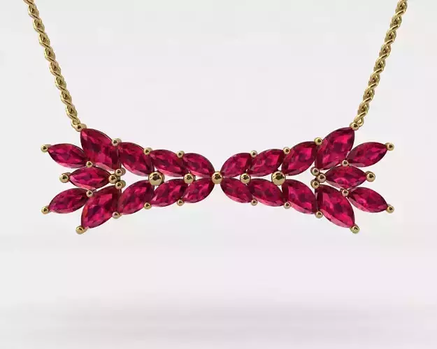 Like a flower like a wing pendant solitaire 3D print model