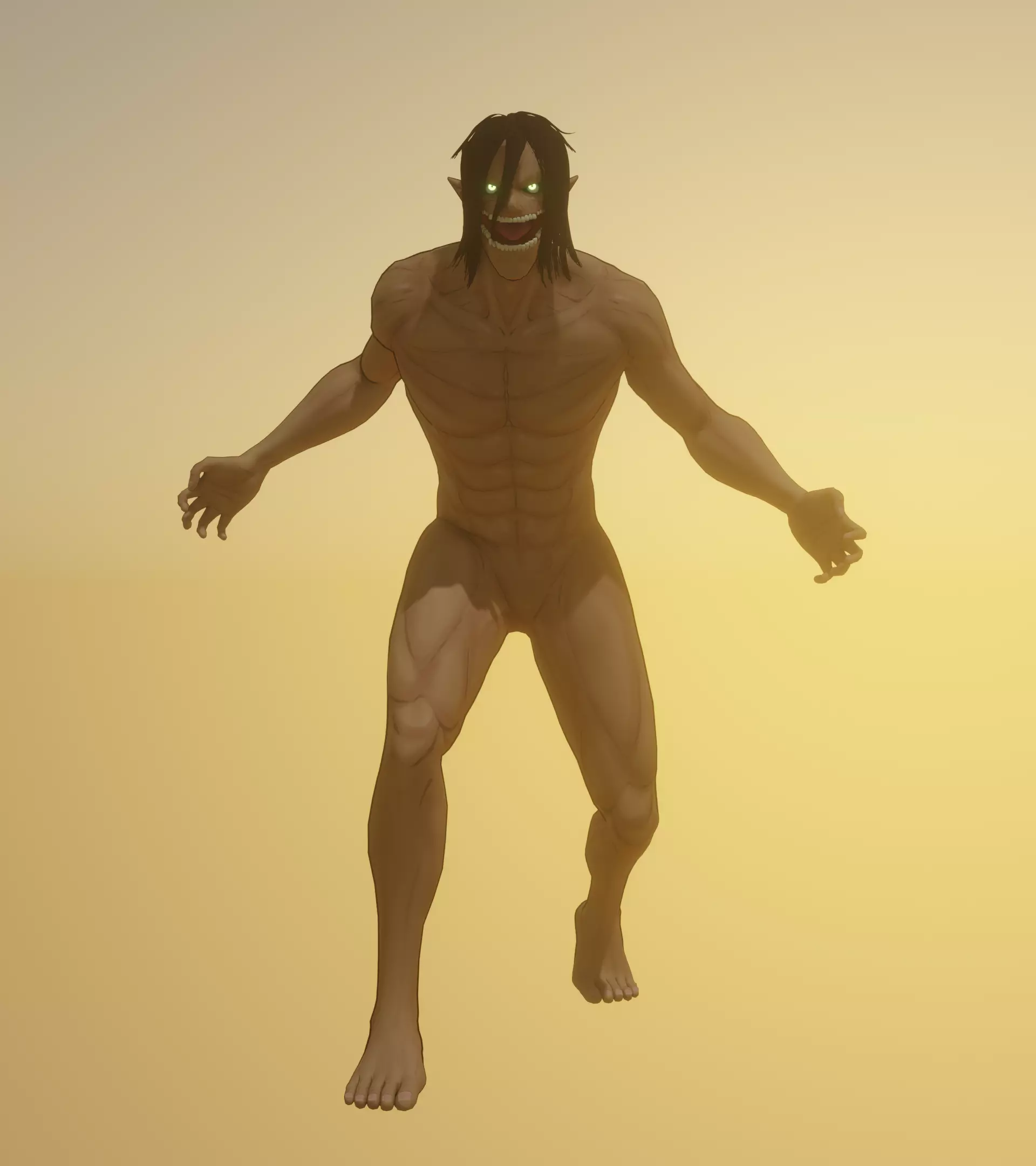 Eren Jaeger Attack Titan form 3D model_0