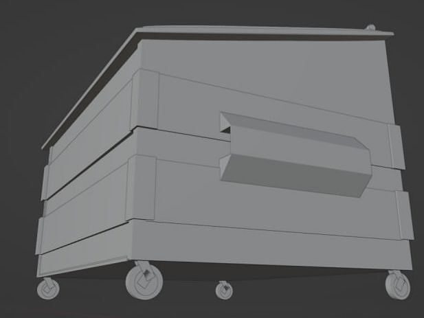 dumpster beehive on wheels Free 3D model