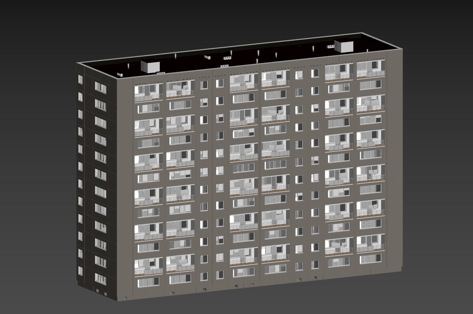 PRE-FABRICATED CONCRETE PANEL RESIDENTIAL BUILDINGS ASSET 3D model_27