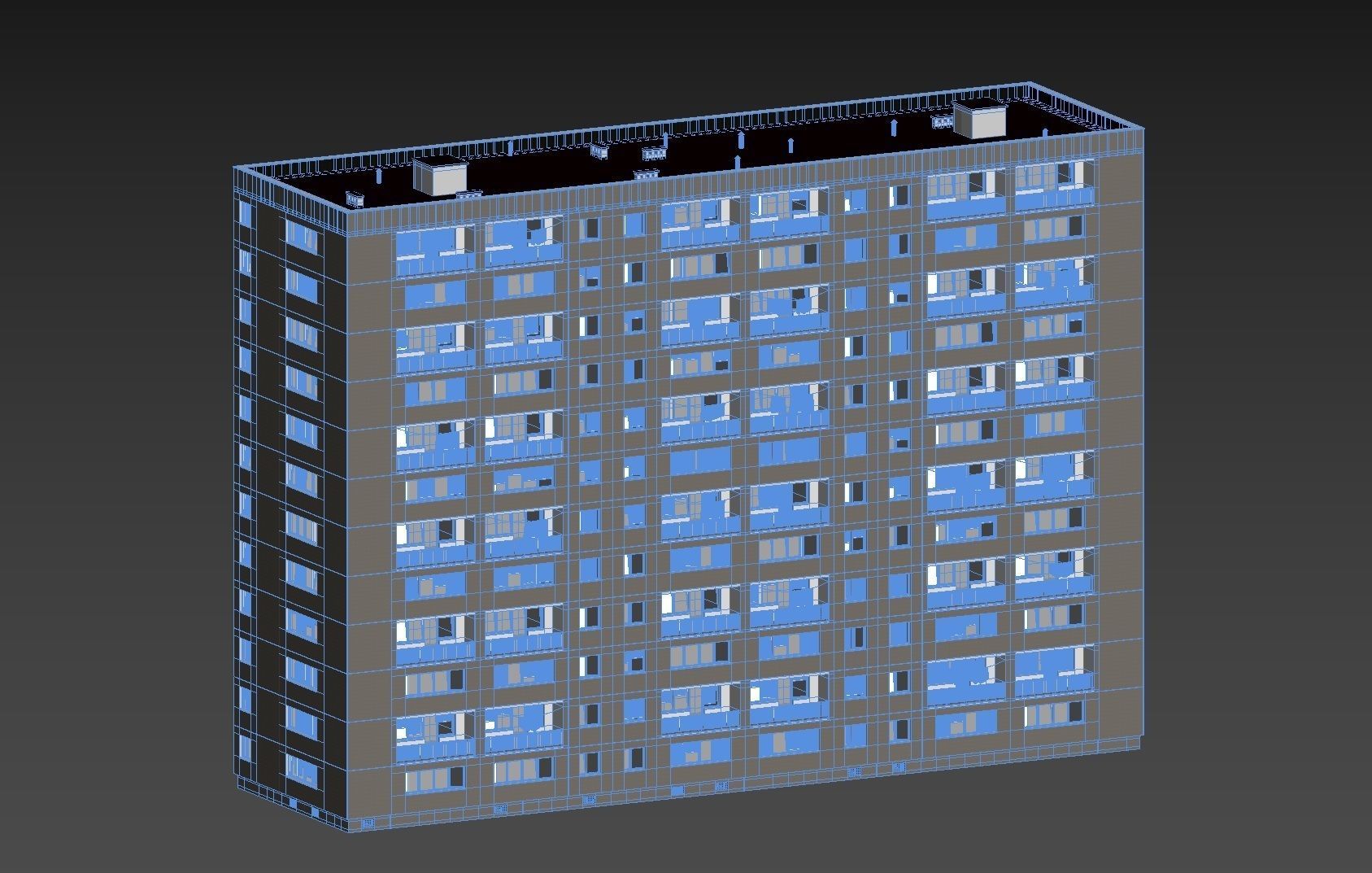 PRE-FABRICATED CONCRETE PANEL RESIDENTIAL BUILDINGS ASSET 3D model_28