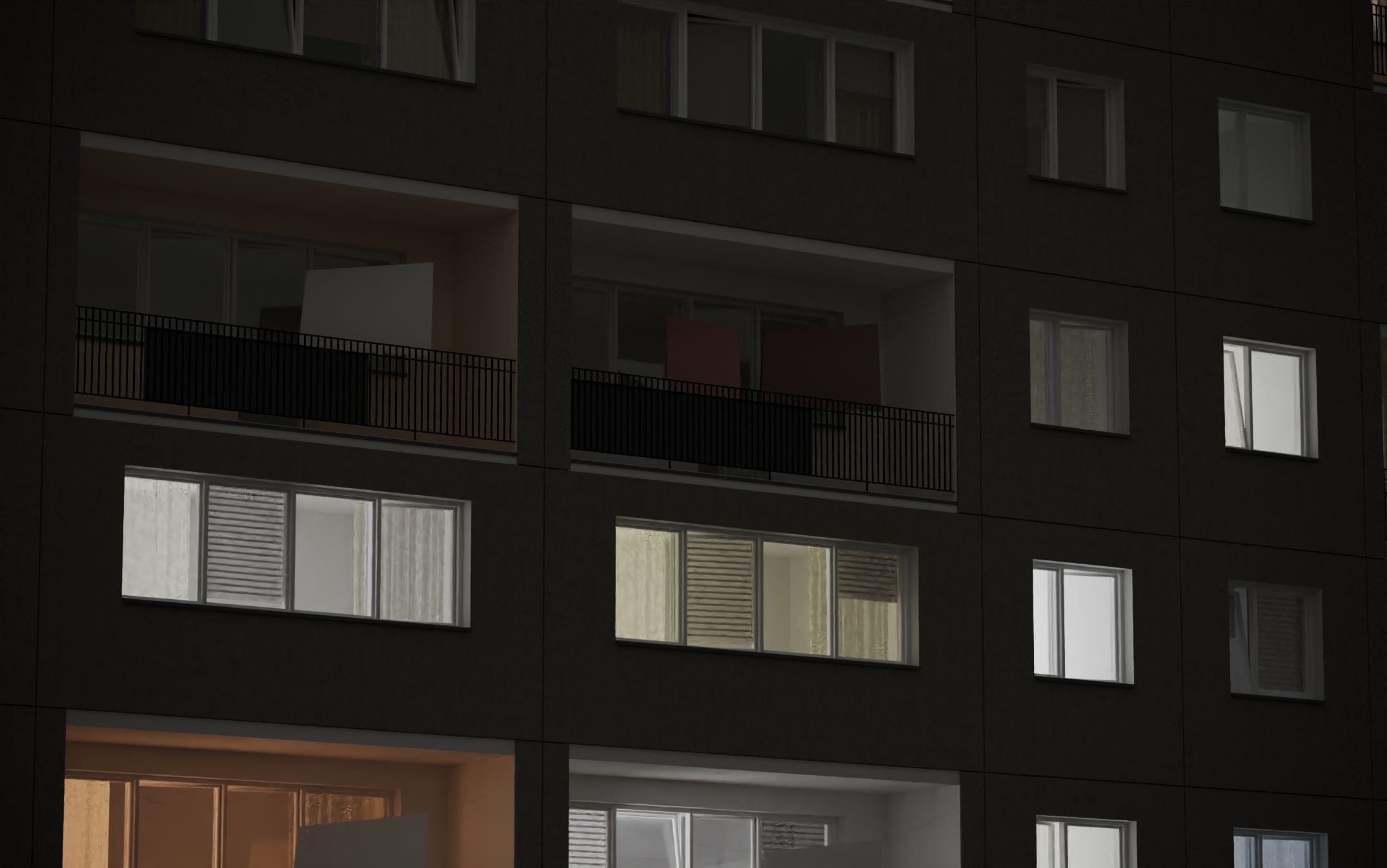 PRE-FABRICATED CONCRETE PANEL RESIDENTIAL BUILDINGS ASSET 3D model_20