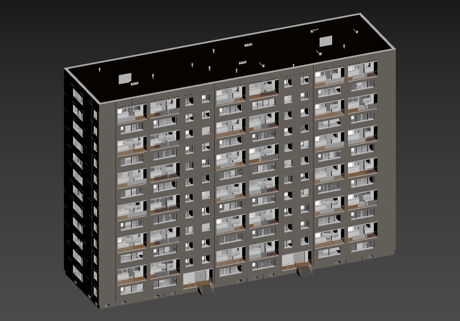 PRE-FABRICATED CONCRETE PANEL RESIDENTIAL BUILDINGS ASSET 3D model_23