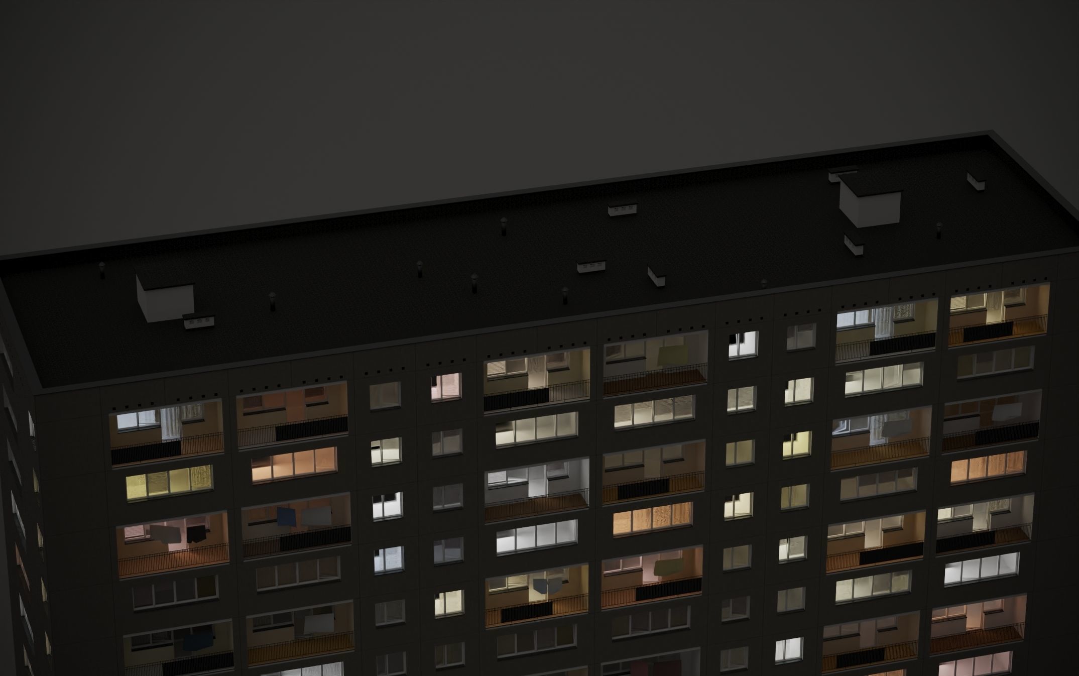 PRE-FABRICATED CONCRETE PANEL RESIDENTIAL BUILDINGS ASSET 3D model_16