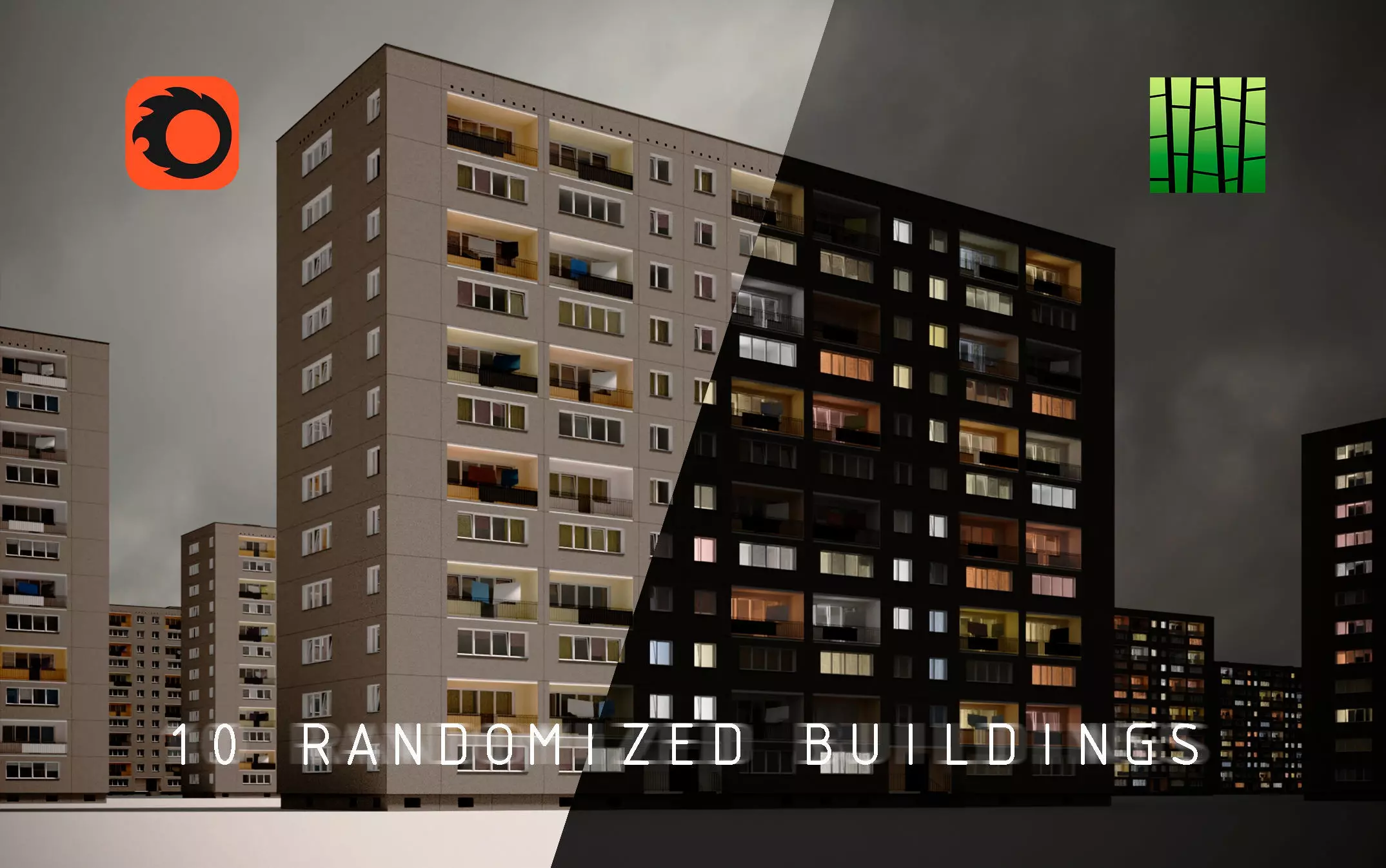 PRE-FABRICATED CONCRETE PANEL RESIDENTIAL BUILDINGS ASSET 3D model_0