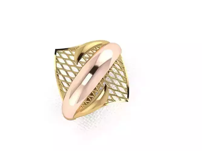 ring 3 gold and rose gold