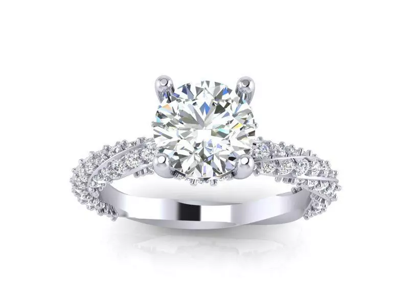 Lady ring size 6 3D print model_0