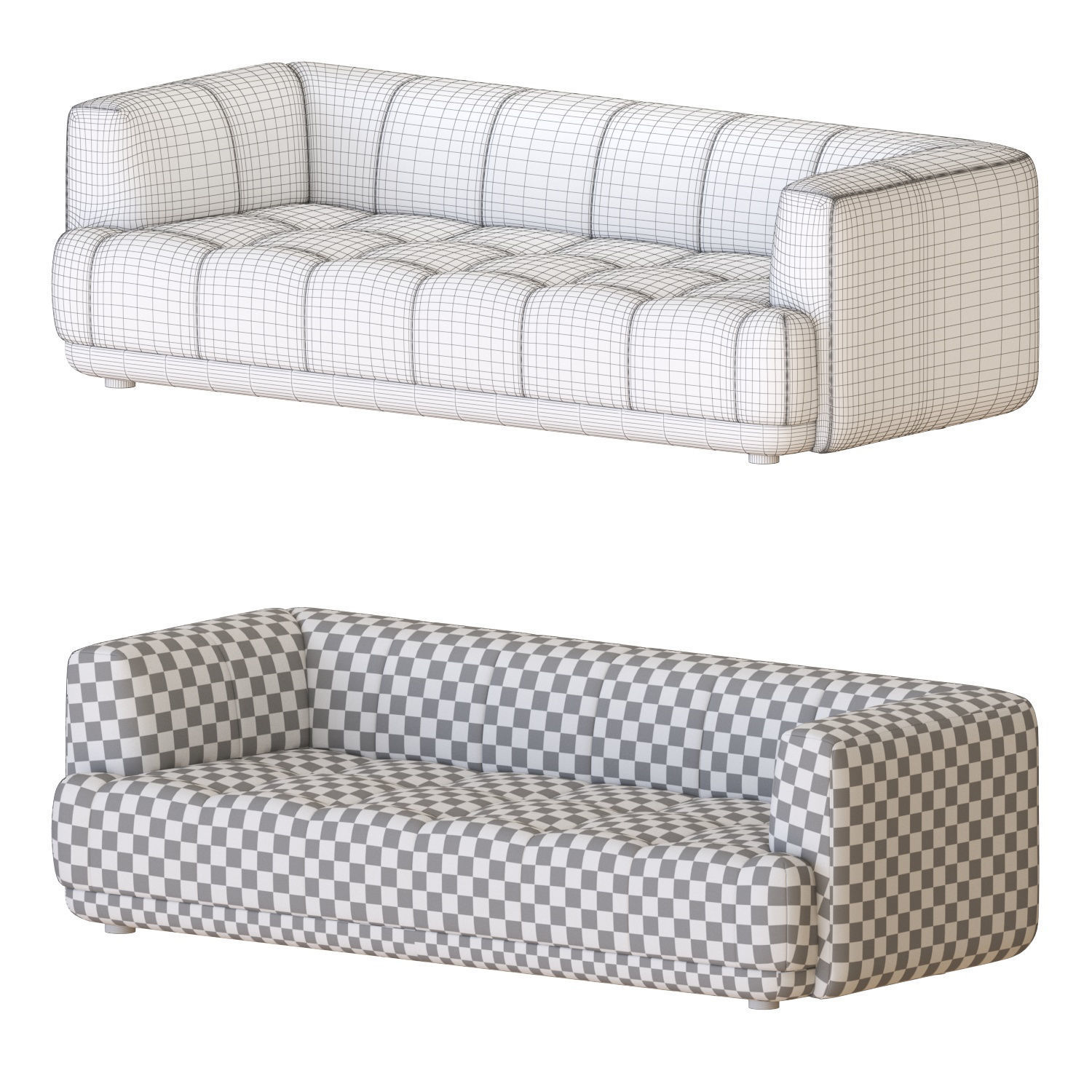 Hay Quilton Sofa 3D model_2