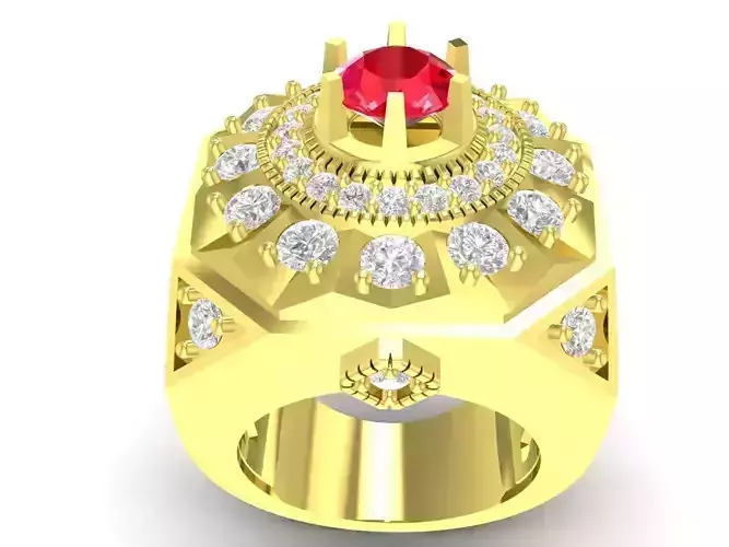 korea diamond men ring 3714