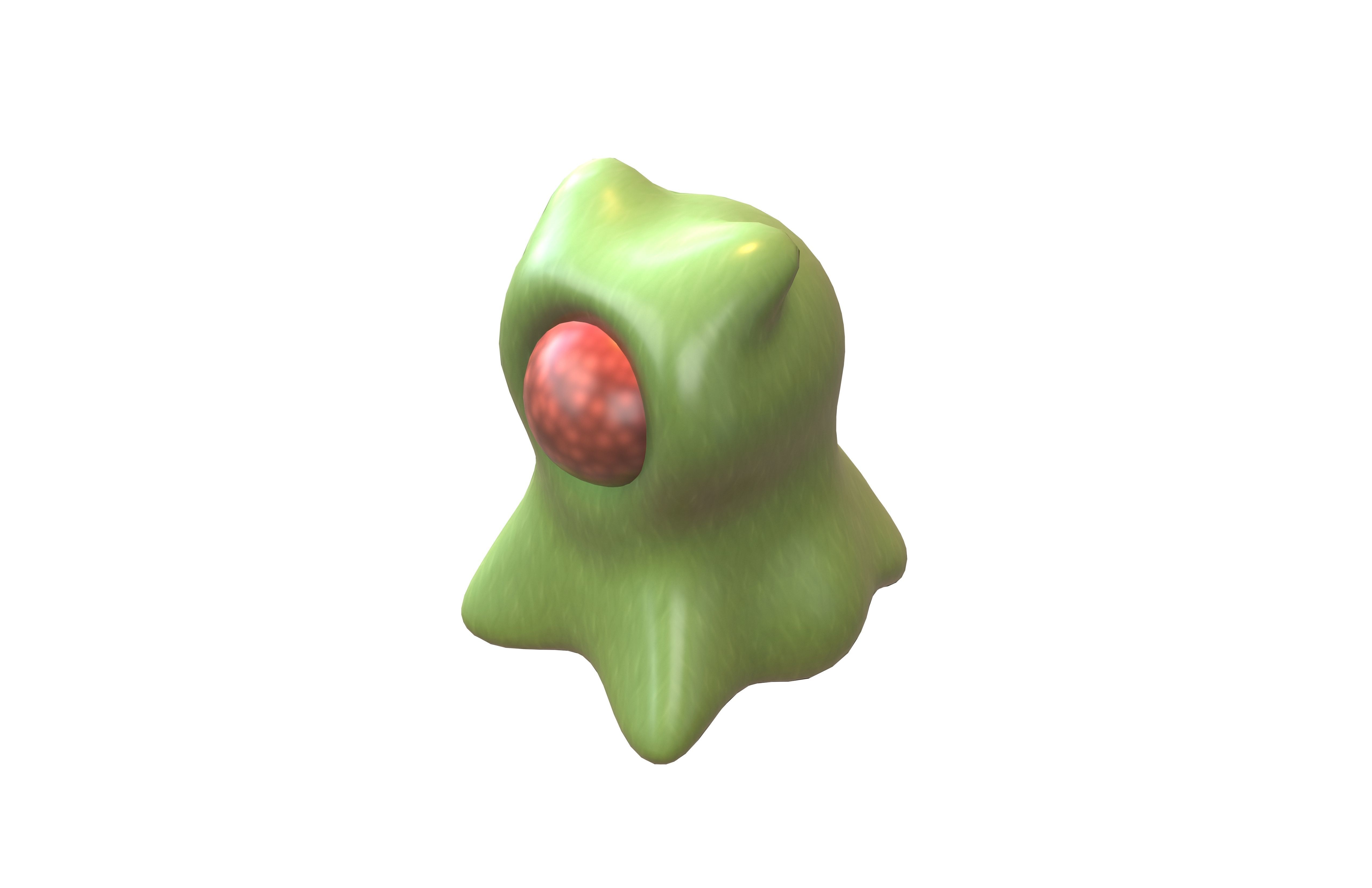 Cartoon Monster v4 001 Low-poly 3D model_3