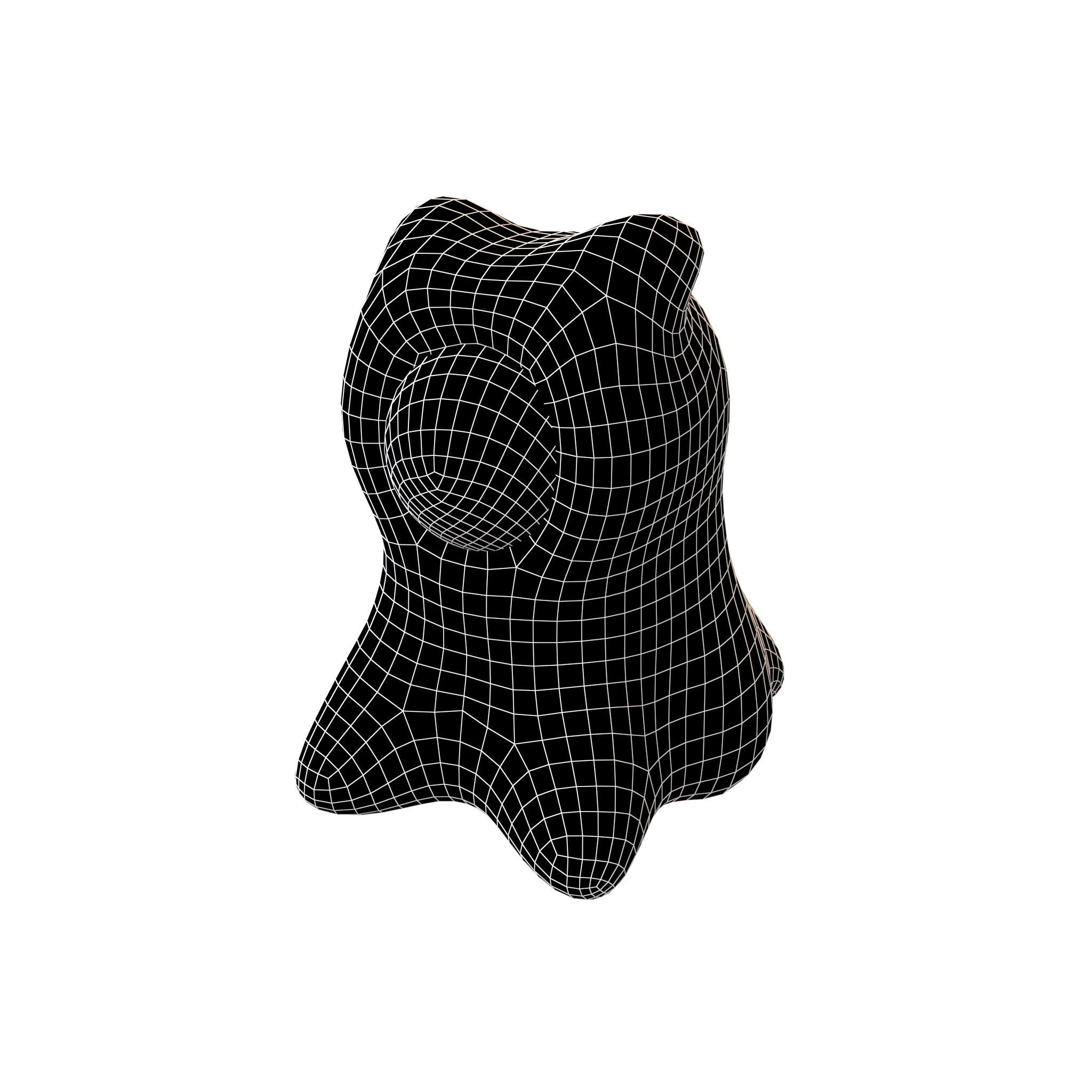 Cartoon Monster v4 001 Low-poly 3D model_4