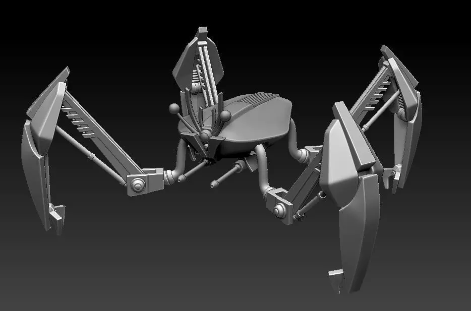 LM-432 Crab Droid One12 Articulation STL 3D print files 3D print model
