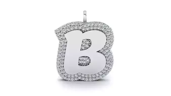 Initial Letter B Pendant