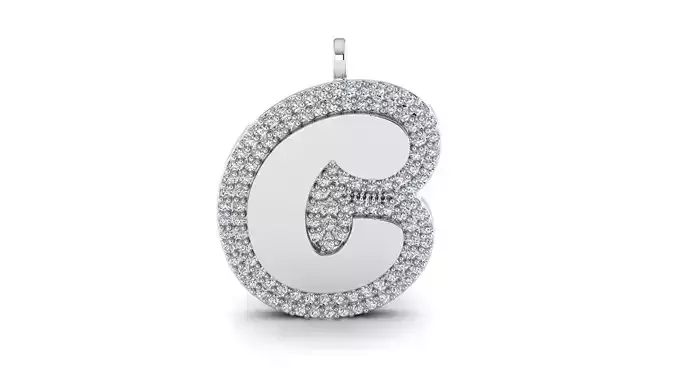 Initial Letter C Pendant