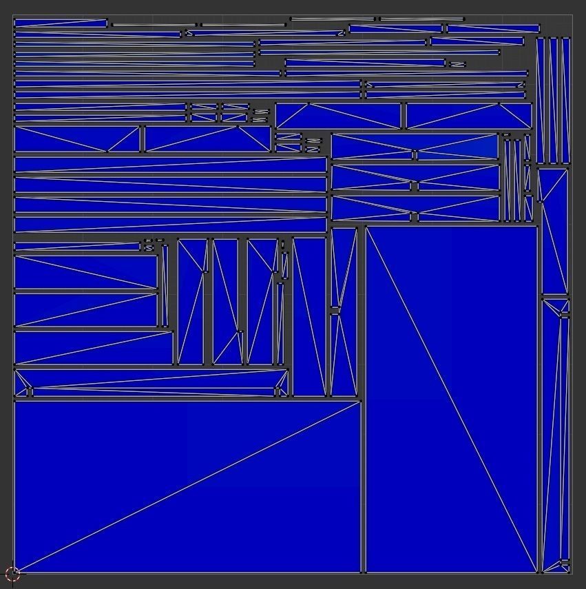 Wooden Table Low-poly 3D model_6