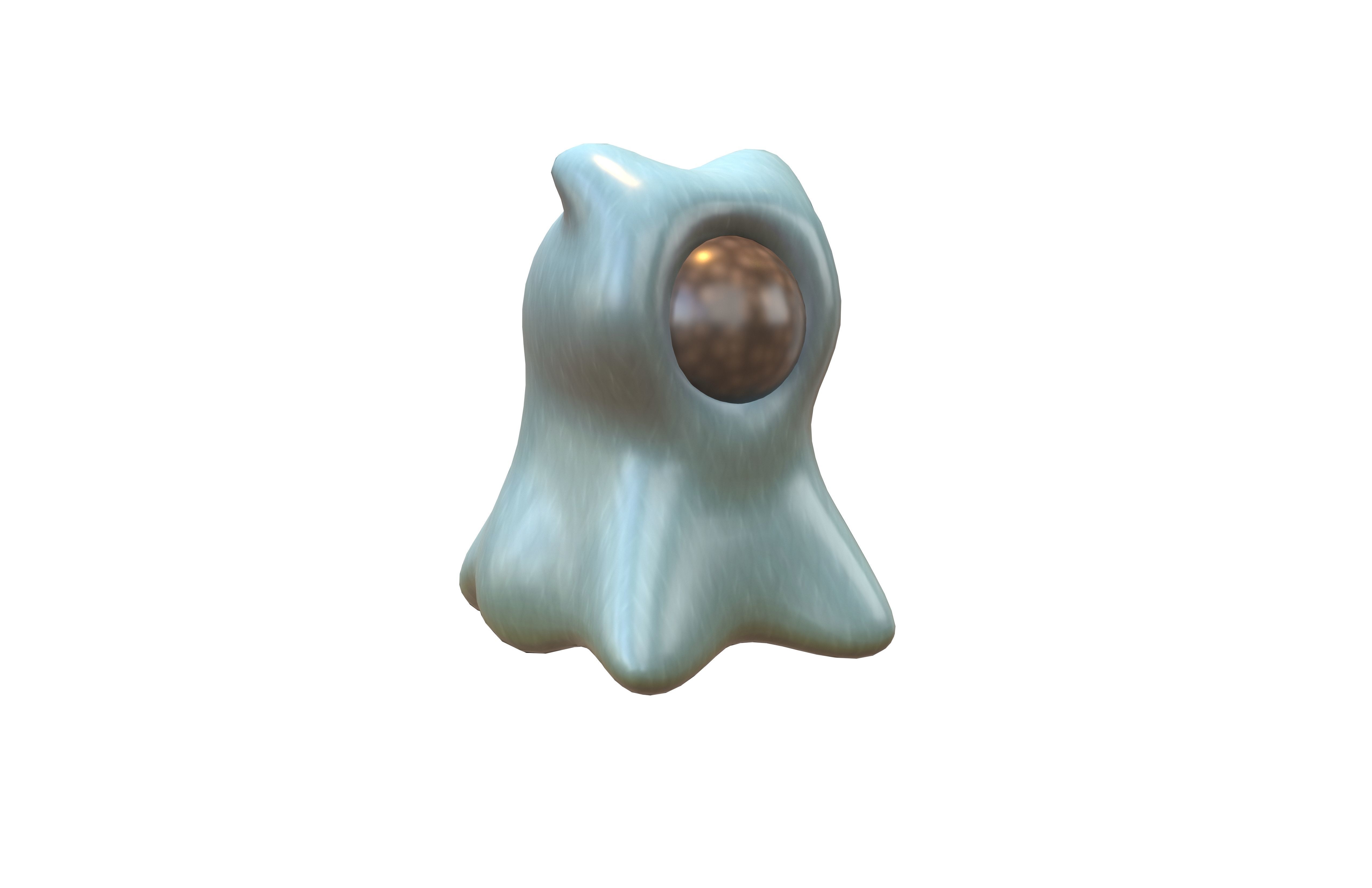 Cartoon Monster v4 003 Low-poly 3D model_1