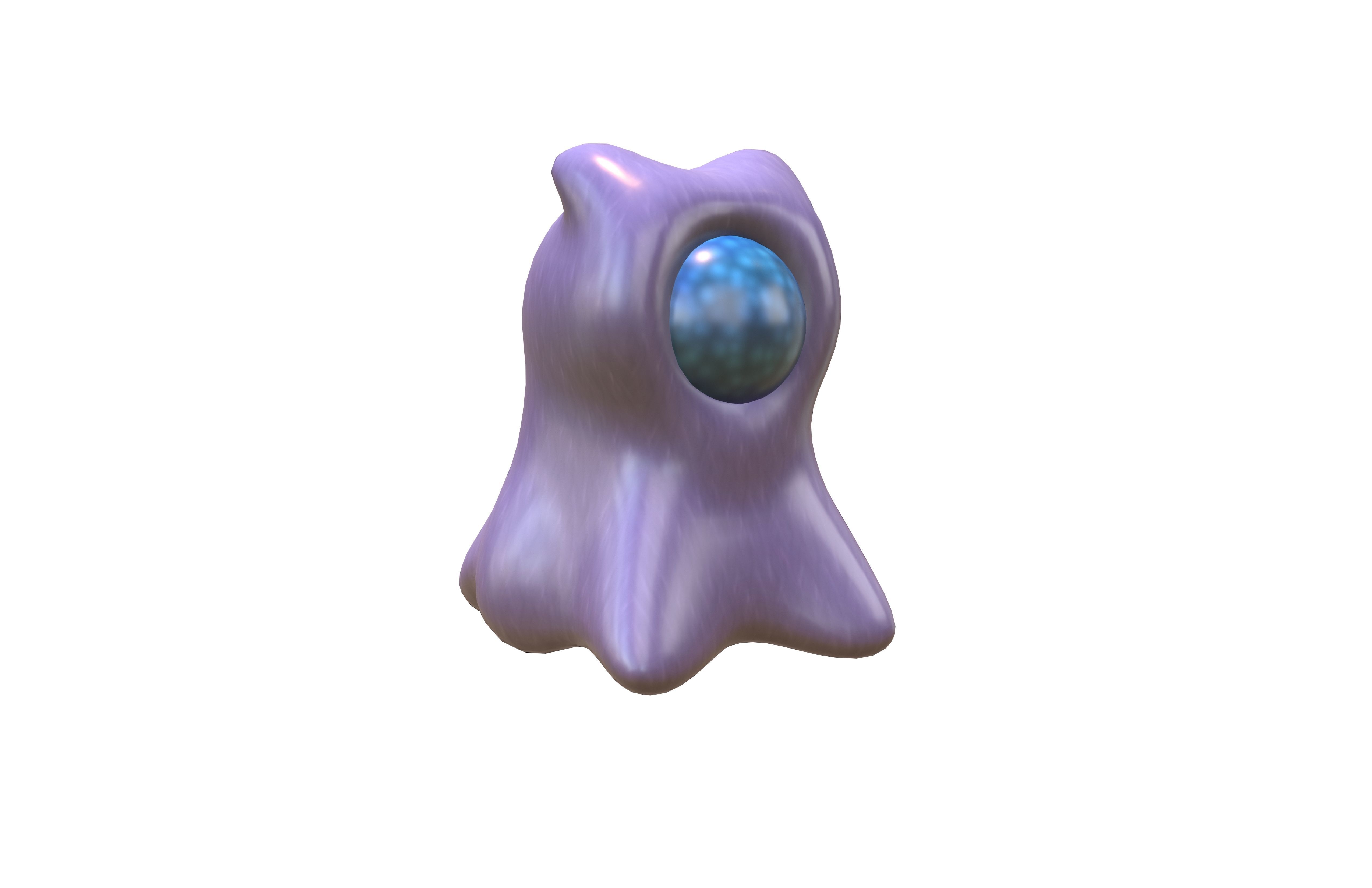 Cartoon Monster v4 004 Low-poly 3D model_1