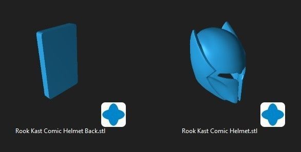 Rook Kast Comic Helmet Bundle Package 3D print model_2