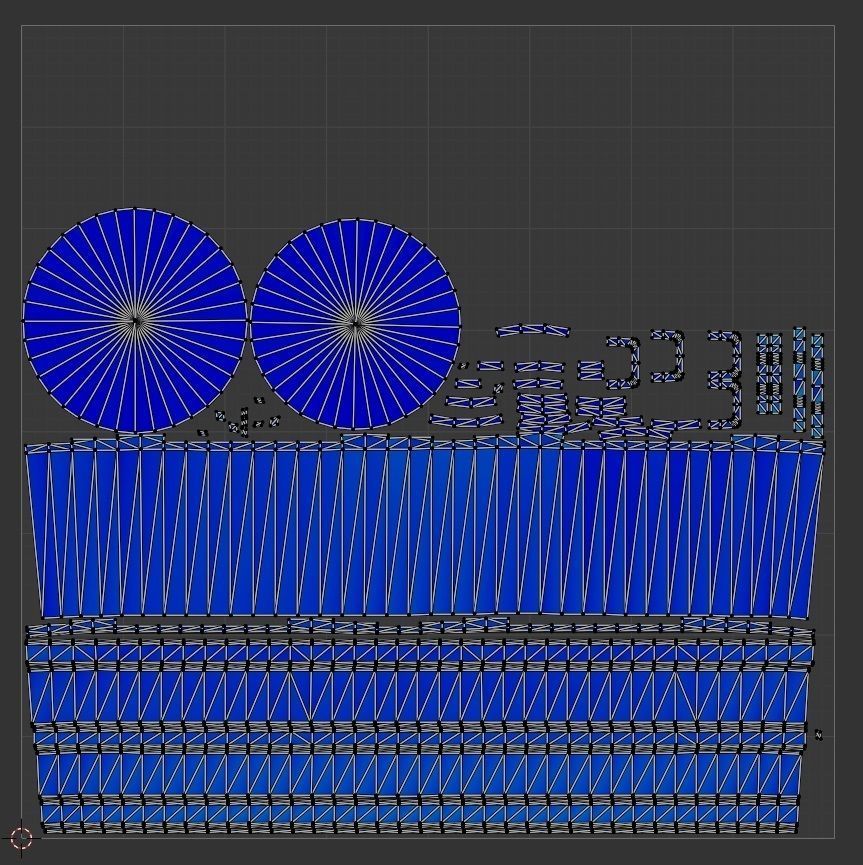 Wooden Wash Pail Low-poly 3D model_6