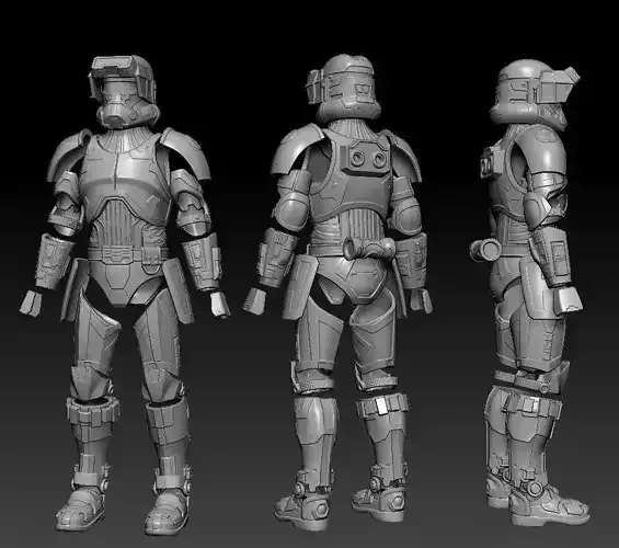 Havoc Trooper Armor One12 Scale STL Files 3D print model