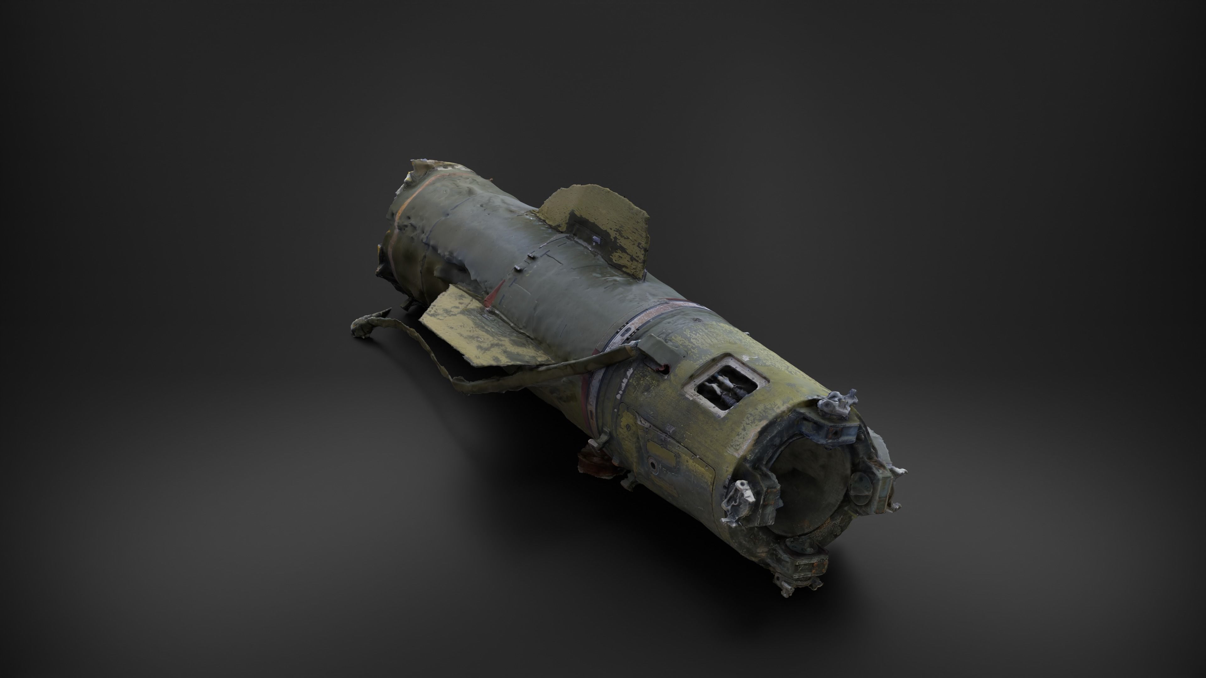 Destroyed OTR-21 SS-21 Scarab Tochka-U P2 Photoscan 3D model_6
