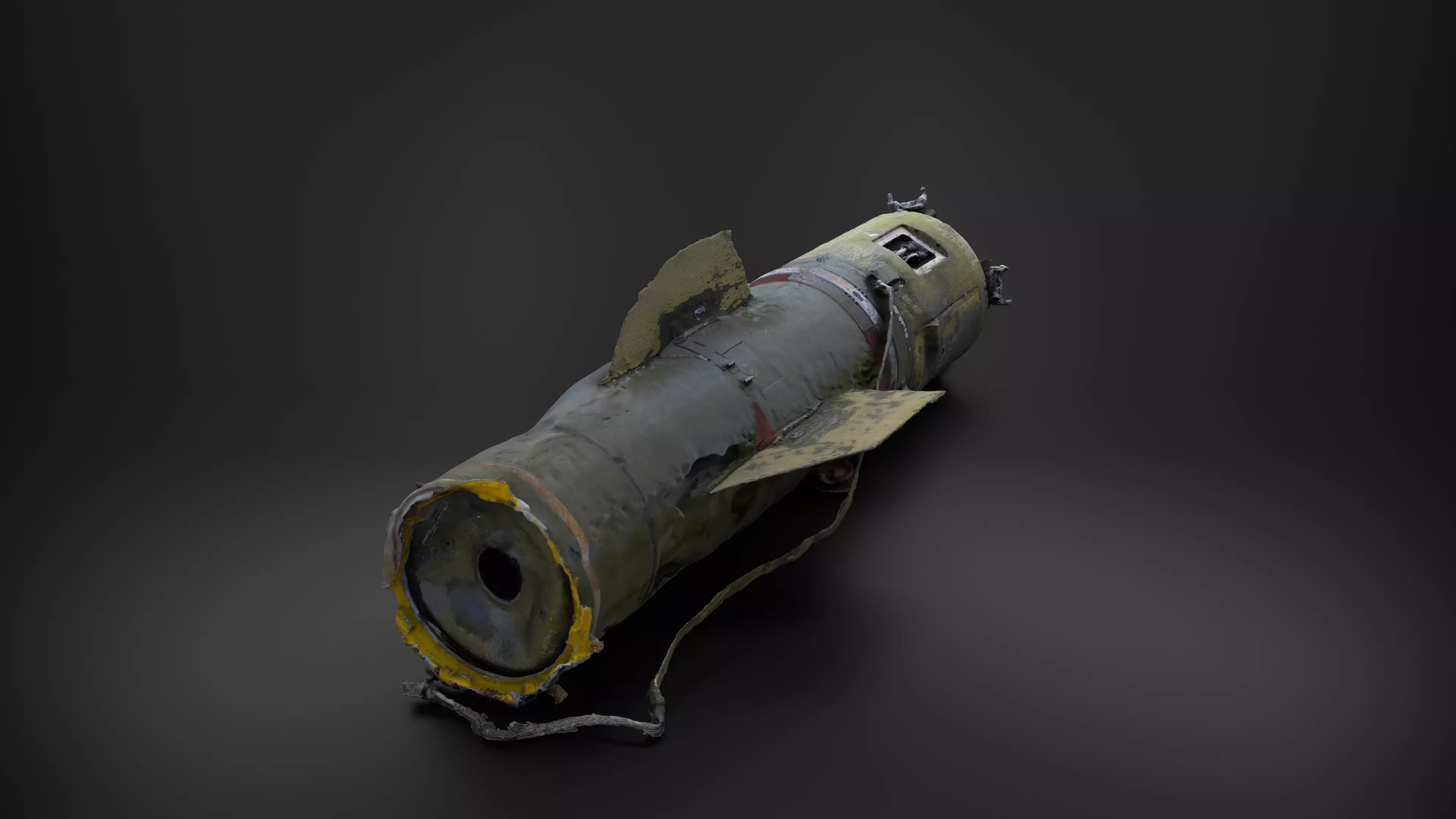 Destroyed OTR-21 SS-21 Scarab Tochka-U P2 Photoscan 3D model_0