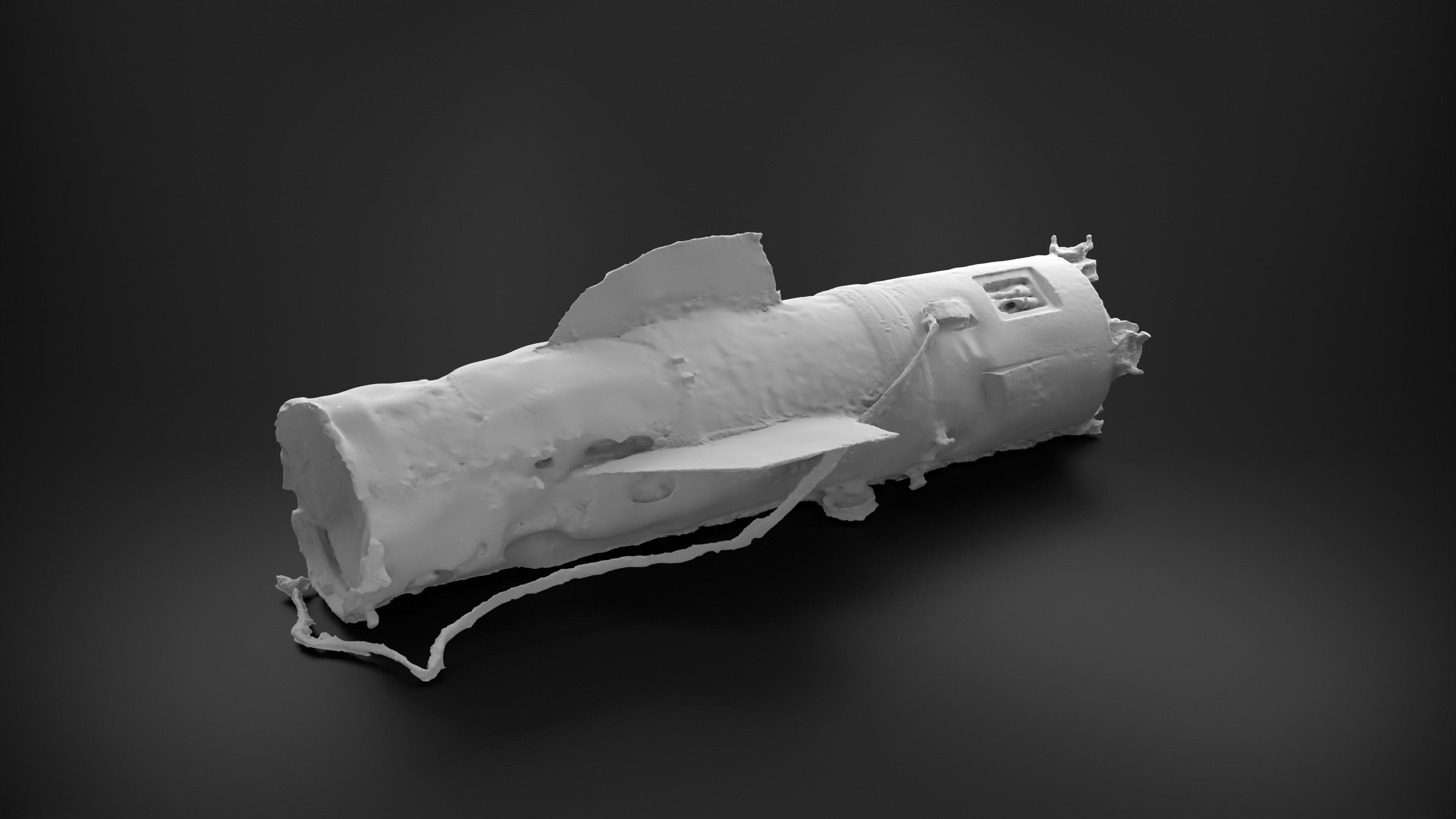 Destroyed OTR-21 SS-21 Scarab Tochka-U P2 Photoscan 3D model_13