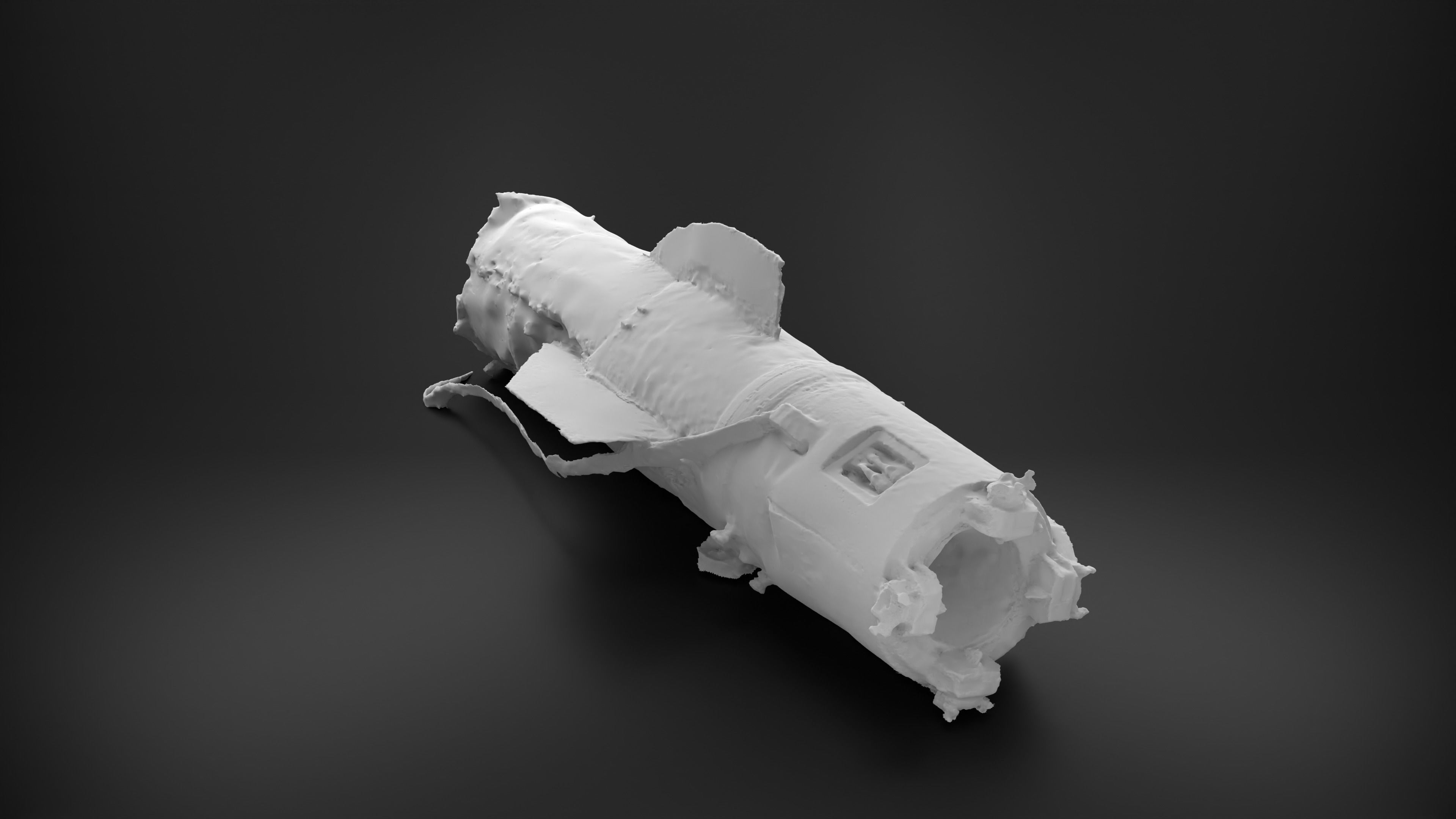 Destroyed OTR-21 SS-21 Scarab Tochka-U P2 Photoscan 3D model_7